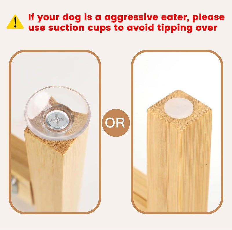 HTB Elevated Dog Bowl Stand,Adjustable Dog Food Stand for 7”-10” Bowls,Single Dog Bowl Holder 10” Tall for Medium Dogs - Image 5
